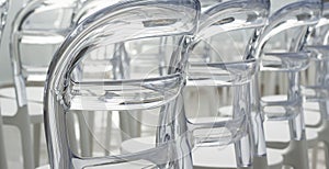 Rows Modern plastic designed chairs