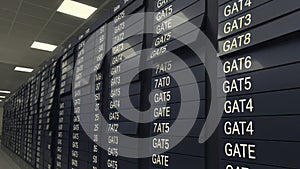 Rows of Server Racks in a Data Center