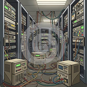 Environment emphasizing the importance of connectivity and data