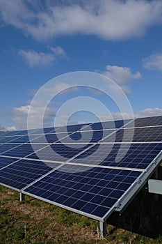 Rows of solar panels