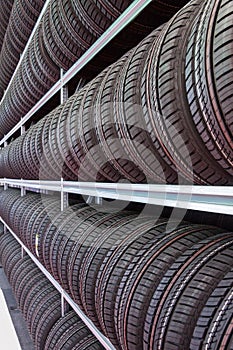 Rows of tires