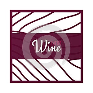 Rows of vineyards. Templates of Wine banner. Brochures, posters, invitation cards, promotional banners, menus, book