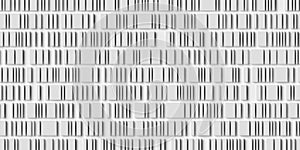 Rows of white and grey random scaled cubes or boxes array on white background, abstract modern minimal data visualisation,