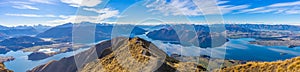 Roy`s Peak Mountain Lake Wanaka New Zealand Panorama