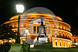 Royal Albert Hall at night