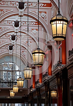 Royal Arcade in Bond Street, Mayfair UK: beautifully restored Victorian shopping arcade with luxury shops.