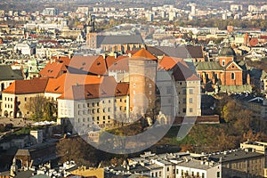 Royal Archcathedral Basilica of Saints Stanislaus and Wenceslaus on the Wawel Hill in Krakow