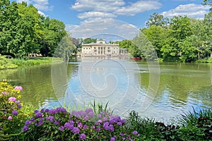 Royal ?azienki Park in Warsaw, Palace on the water, Lazienki Palace, Poland