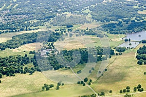 Royal Ballet School in Richmond Park - aerial view