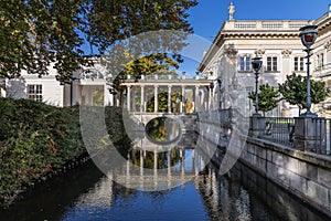 Royal Baths Park in Warsaw city, Poland