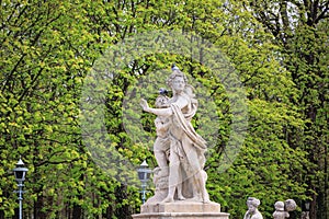 Royal Baths park in Warsaw, Poland