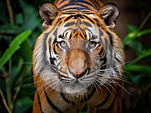 Royal bengal tiger closeup