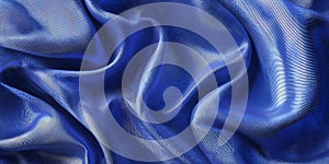 Royal Blue Fabric Texture Elegant Draped Brocade Background