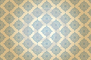 Royal blue Victorian pattern for fabric