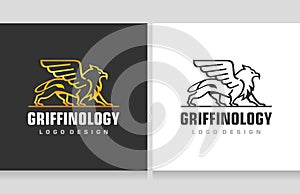 Griffin Heraldic Crest Gryphon Logo photo