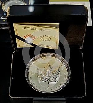 Royal Canadian Mint Maple Leaf Silver Proof High Relief Coin Precious Metals Investment Canada Treasure