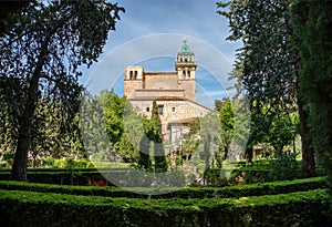 Royal Carthusian Monastery in Valldemossa traditional village - Mallorca