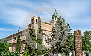 Royal Carthusian Monastery in Valldemossa traditional village - Mallorca