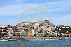 Royal castle on Danube River Budapest