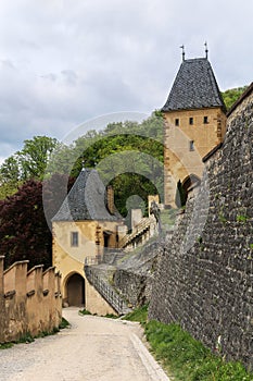 The Royal castle Karlstejn in Czech Republic