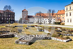 Royal castle Wawel, KrakÃÂ³w city, UNESCO, Poland photo