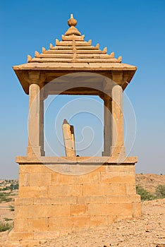 Maharajas cenotaphs, Bada Bagh, India photo