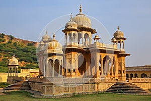 Royal cenotaphs in Jaipur, Rajasthan, India