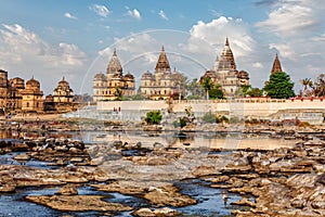 Royal cenotaphs of Orchha, Madhya Pradesh, India