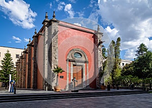 The Royal Chapel Capilla de la Emperatriz at the Gardens of National Palace - Mexico City, Mexico