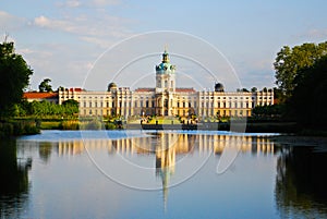 Royal Charlottenburg palace with lake, Berlin