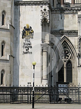 The Royal Courts of Justice in London.