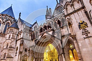 Royal Courts of Justice Old City London England photo