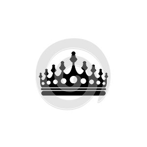 Royal Crown Flat Vector Icon