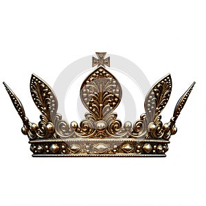A royal crown isolated on a white background photo