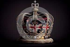 Royal crown with jewellery stones