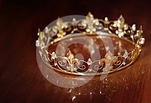 Royal crown for king or queen. Symbol of power and wealth