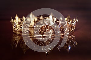 Royal crown for king or queen. Symbol of power and wealth