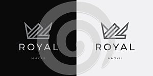 Royal crown logo icon