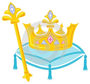 Royal Crown and Scepter/eps photo