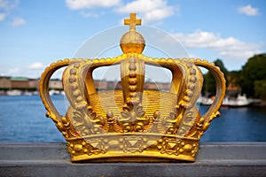 Royal crown in Stockholm.