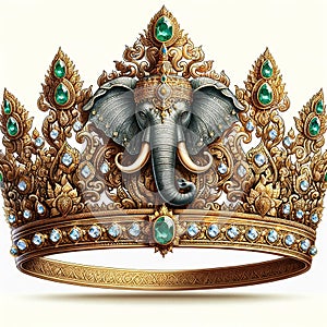 Royal Elephant Coronet Artifact