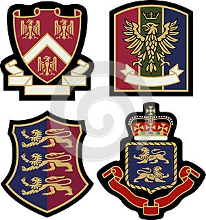 Royal emblem badge shield photo