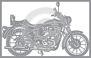 Royal Enfield 350 bike art