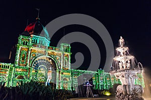 Royal Exhibition Buildings during White Night