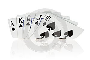 Royal flush photo