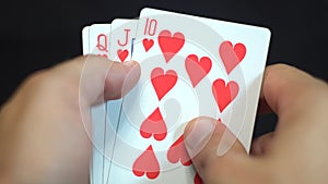 Royal Flush Hearts