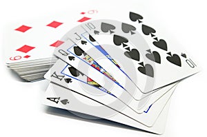 Royal flush of spade