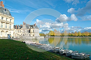 The royal Fontainebleau castle, France photo
