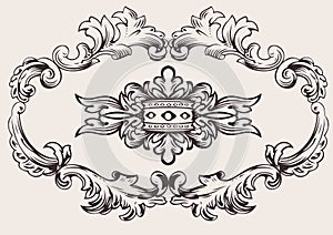 Royal Frame Decoration Vector