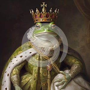 Royal Frog Prince with Crown